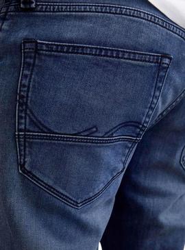 Calça de ganga Jack and Jones Mike denim escuro para homem.