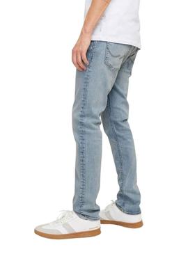 Calça jeans Jack and Jones Gleen denim para homens.