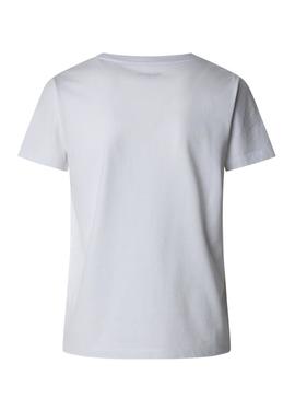 Camiseta Pepe Jeans Ryoko branca para mulher.