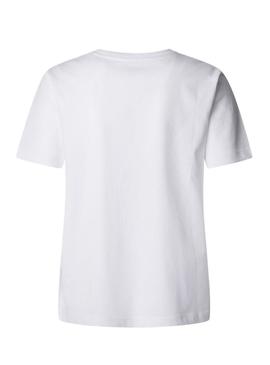 Camiseta Pepe Jeans Roxane branca para mulher