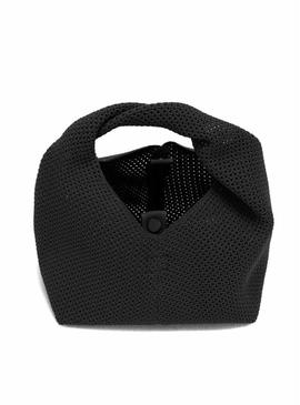 Bolsa Ecoalf Tikaalf mini preta para mulher