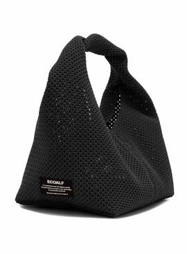 Bolsa Ecoalf Tikaalf mini preta para mulher