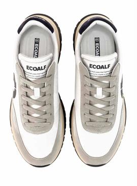 Sapatos Ecoalf Ventura branco e cinza para homem