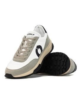 Sapatos Ecoalf Ventura branco e cinza para homem