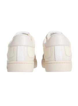 Sapatilhas Calvin Klein Classic Cupsole bege para homem.