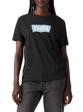 Camiseta Levis Iconic preta para mulher