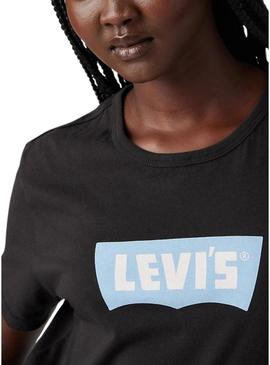 Camiseta Levis Iconic preta para mulher