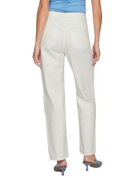 Calça jeans Vila Kelly branca para mulher.