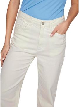 Calça jeans Vila Kelly branca para mulher.