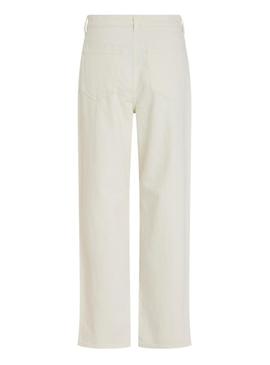 Calça jeans Vila Kelly branca para mulher.