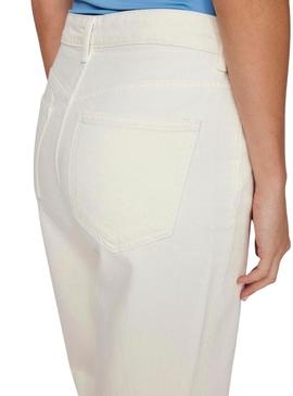 Calça jeans Vila Kelly branca para mulher.