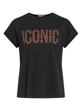 Camiseta Vila Colby preta para mulher