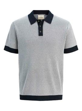 Camisa polo azul Jack and Jones Blusander para homem