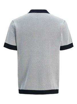 Camisa polo azul Jack and Jones Blusander para homem