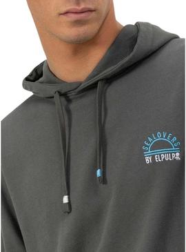 Moletom El Pulpo Sealovers cinza para homem