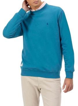 Moletom El Pulpo azul safira para homens