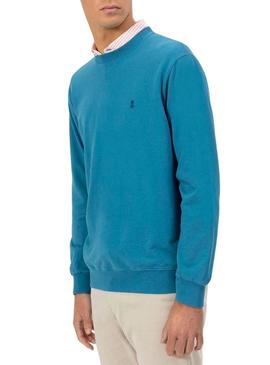 Moletom El Pulpo azul safira para homens