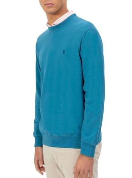 Moletom El Pulpo azul safira para homens