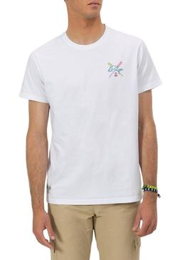 Camiseta El Pulpo Remos branca para homem