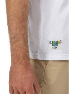 Camiseta El Pulpo Remos branca para homem
