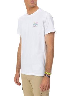 Camiseta El Pulpo Remos branca para homem