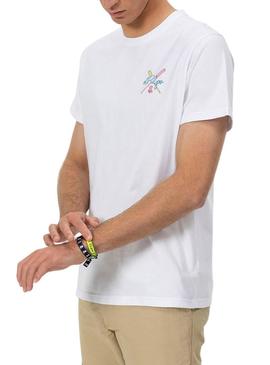 Camiseta El Pulpo Remos branca para homem