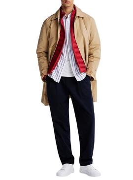 Tênis Tommy Hilfiger Court branco para homem.