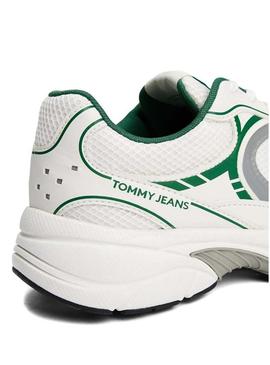Sapatilhas Tommy Jeans Archive verde para homem.