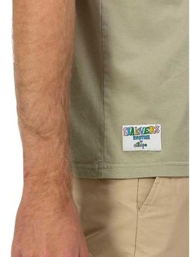 Camiseta El Pulpo Logo verde para homem
