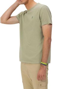Camiseta El Pulpo Logo verde para homem