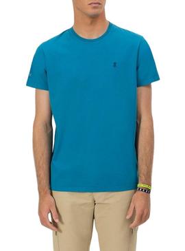 Camiseta El Pupo Logo azul para homem