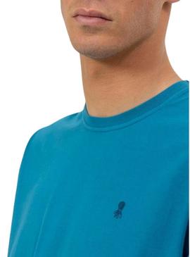 Camiseta El Pupo Logo azul para homem