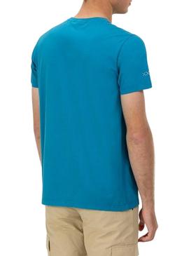 Camiseta El Pupo Logo azul para homem
