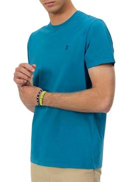 Camiseta El Pupo Logo azul para homem
