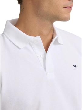 Polo Silbon básico branco para homem