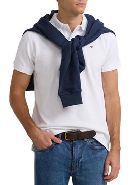Polo Silbon básico branco para homem