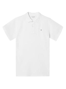 Polo Silbon básico branco para homem