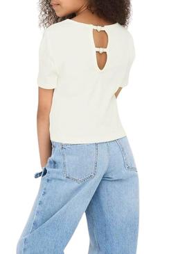 Top Only Crianças Grene branco para menina.