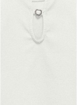 Top Only Crianças Grene branco para menina.