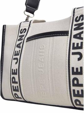 Bolsa Pepe Jeans Zadie Merit bege para mulher