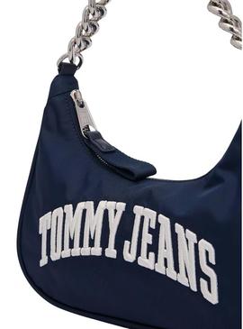 Bolsa Tommy Jeans Shoulder Chain azul marino para mulher