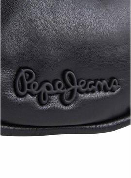 Bolsa Pepe Jeans Nadine Softy preta para mulher