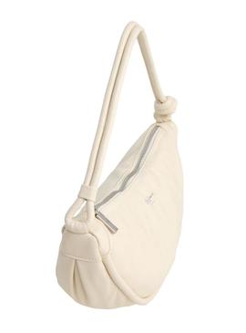 Bolsa Pepe Jeans Nadine Softy bege para mulher.