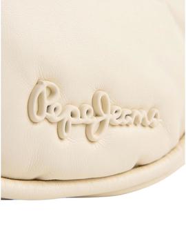 Bolsa Pepe Jeans Nadine Softy bege para mulher.