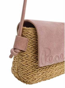 Bolsa Pepe Jeans Barker Sweet rosa para mulher