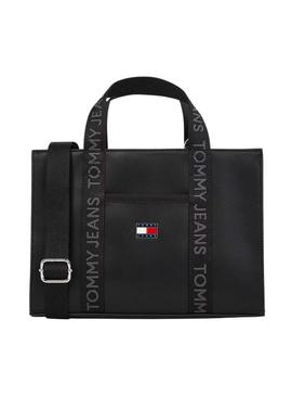 Bolsa Tommy Jeans Daily Elevated preta para mulher
