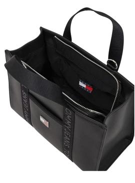 Bolsa Tommy Jeans Daily Elevated preta para mulher