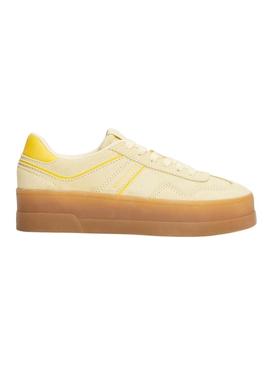 Sapatilhas Tommy Jeans The Greenwich Platform amarelo para mulher.
