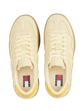 Sapatilhas Tommy Jeans The Greenwich Platform amarelo para mulher.