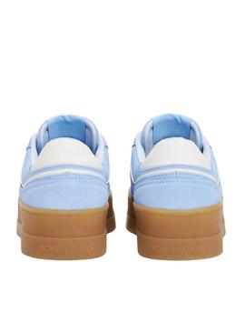 Sapatilhas Tommy Jeans Greenwich Platform azul para mulher.